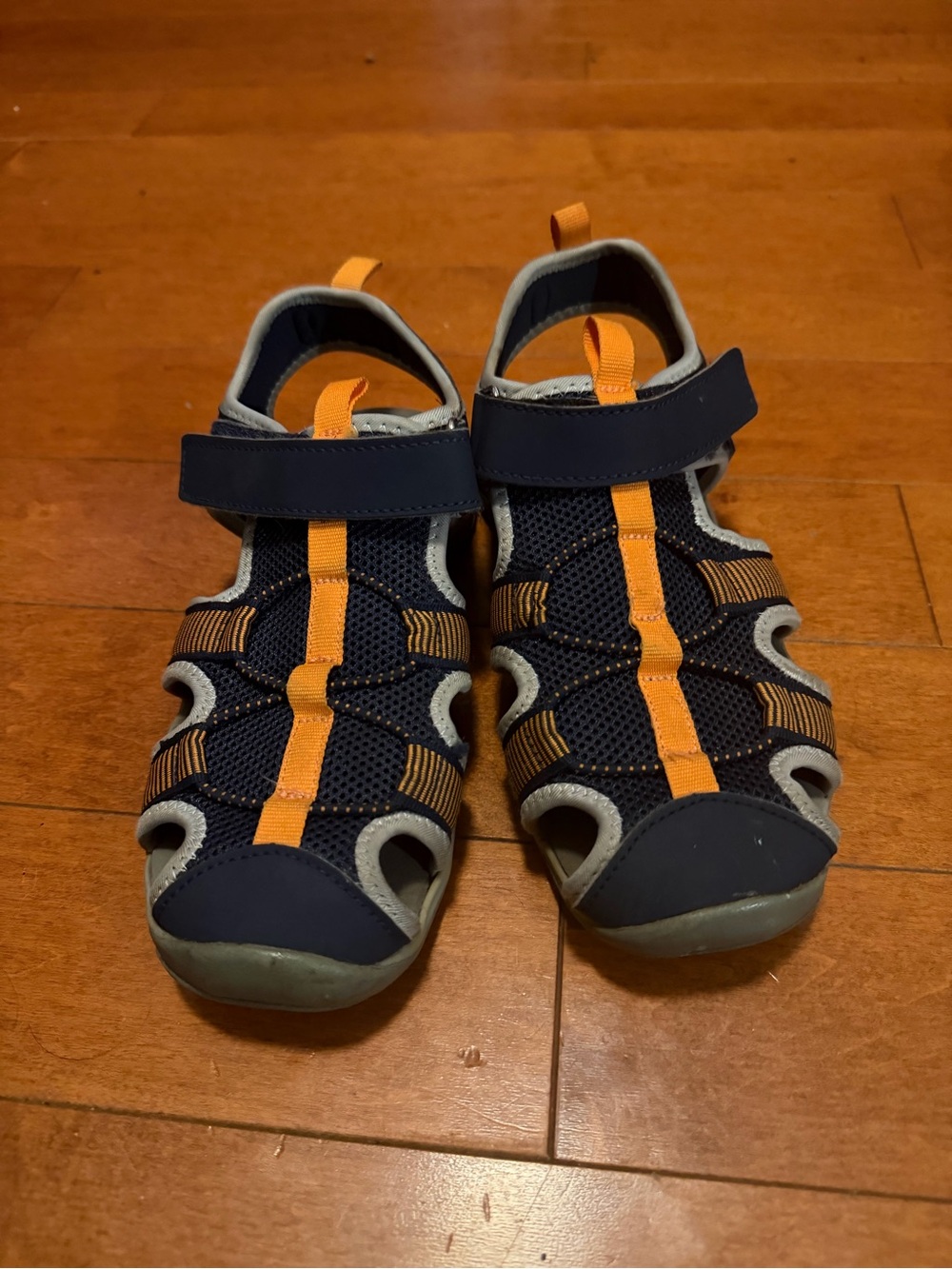 Sonoma Navy and Orange Kids Active Sandals